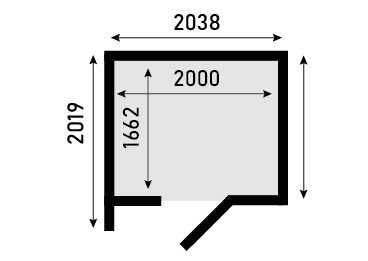 Domek drewniany ogrodowy Bratek 202 x 204 cm z podłogą