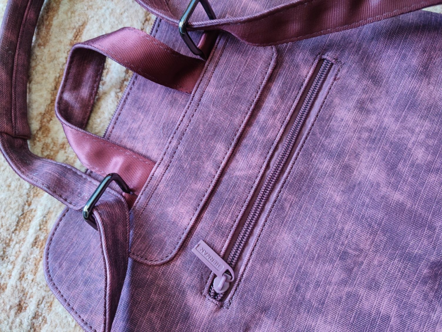 H&B Hernan Backpacks torba plecak torebka czerwona bordowa nowa