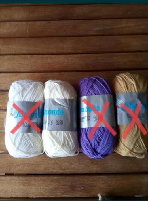 Novelos saldos de lã acrílico, algodão, trama rústica, fab em Portugal