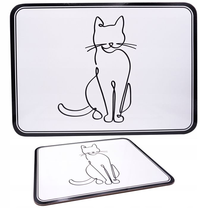 podkładka podkładki korkowe 29x21cm / 2szt kot