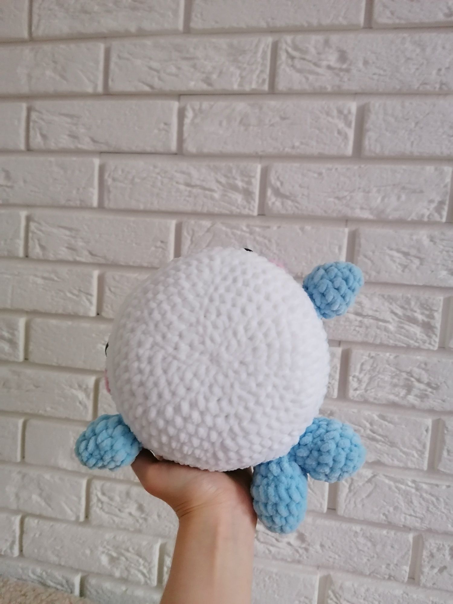 Wieloryb na szydełku amigurumi