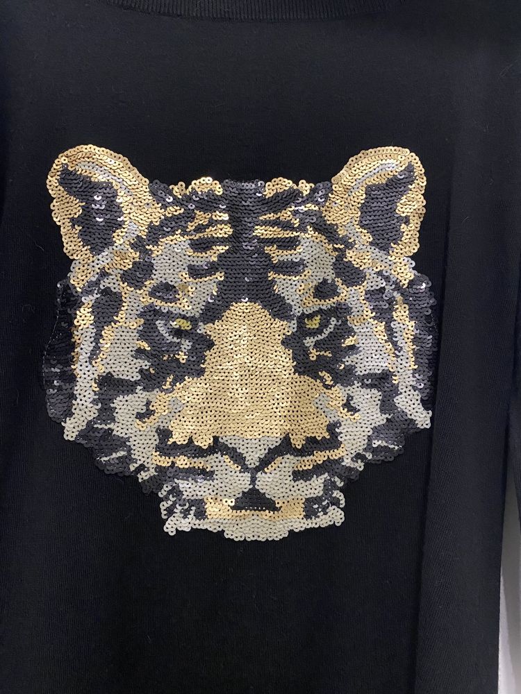 Camisola de lã Lio ju com tigre