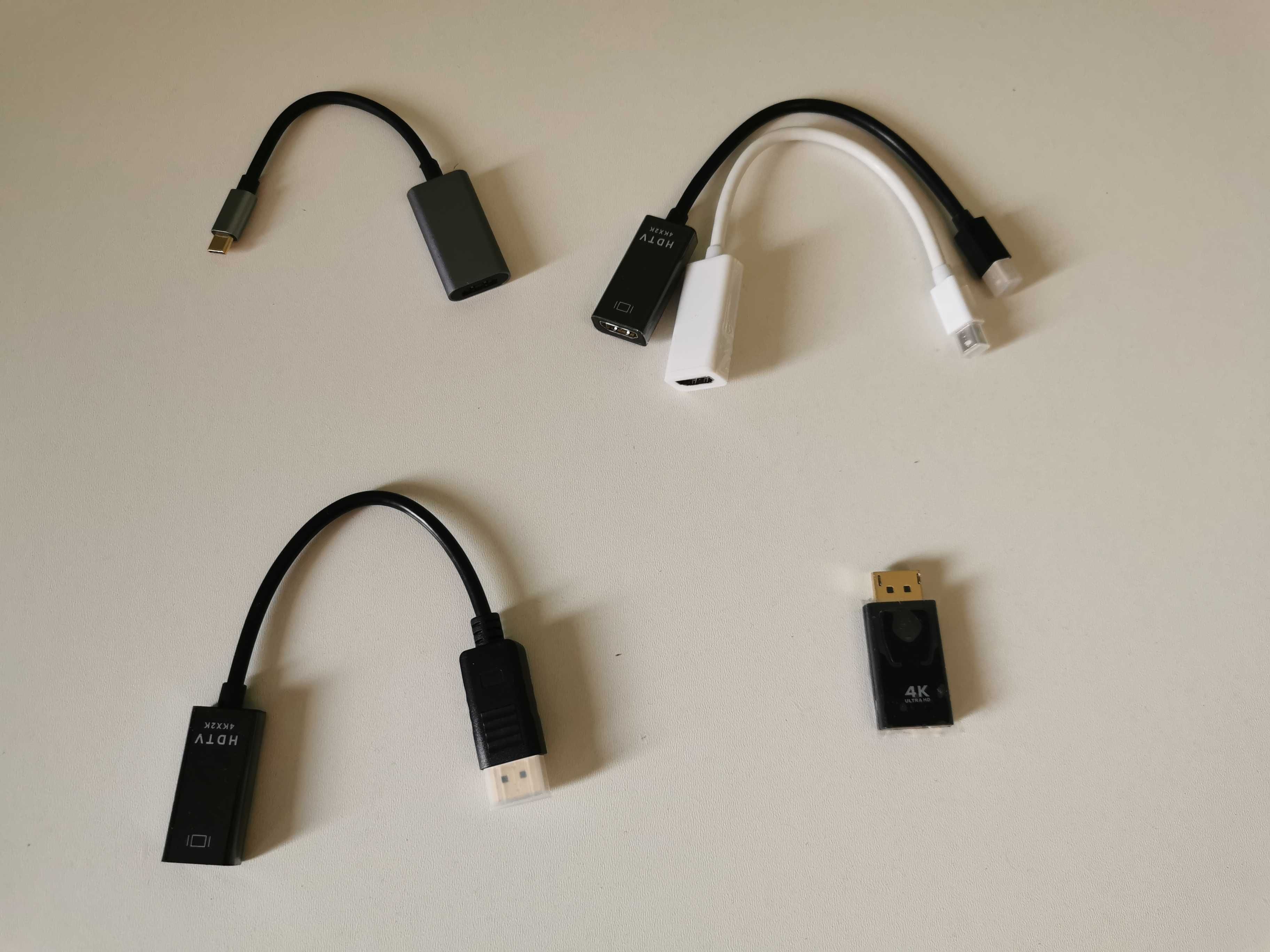 Адаптер  HDMI-VGA  mini dp-vga  dp-hdmi mini dp-hdmi dvi