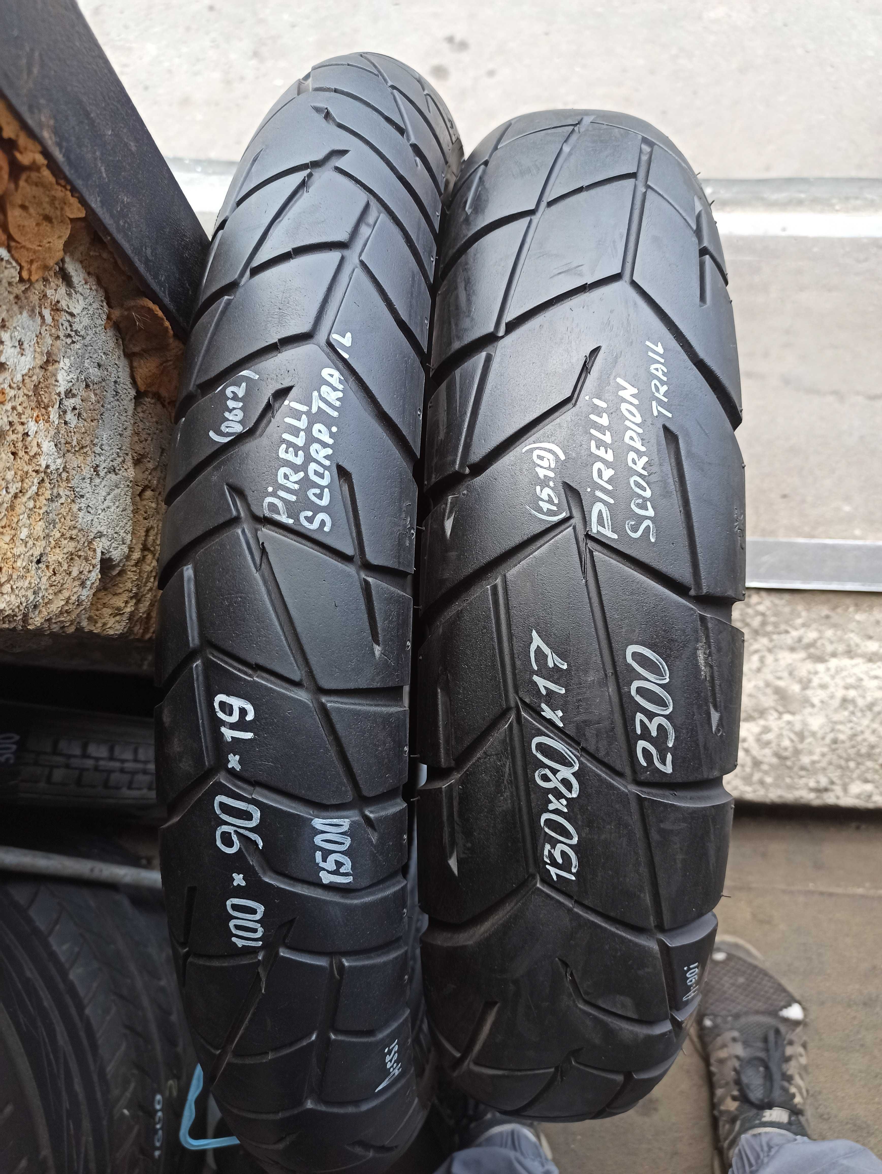 Мотошина резина эндуро пара 90/90 R21 120/90 130/80 R17 на Трансальп