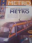 maquete do Metro do Porto 2000 em cartolina para destacar e montar