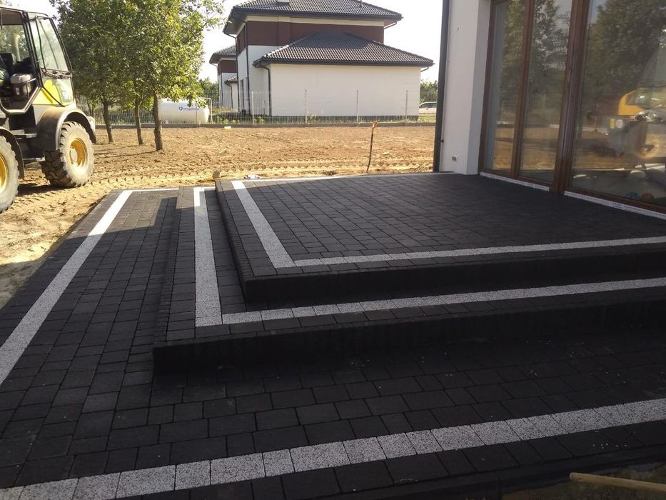 Kompleksowe układanie kostki brukowej, usługi brukarskie, brukarstwo