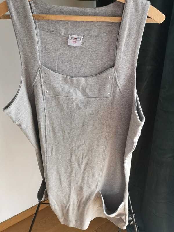 Just for you fashion XXXL szara tunika sukienka