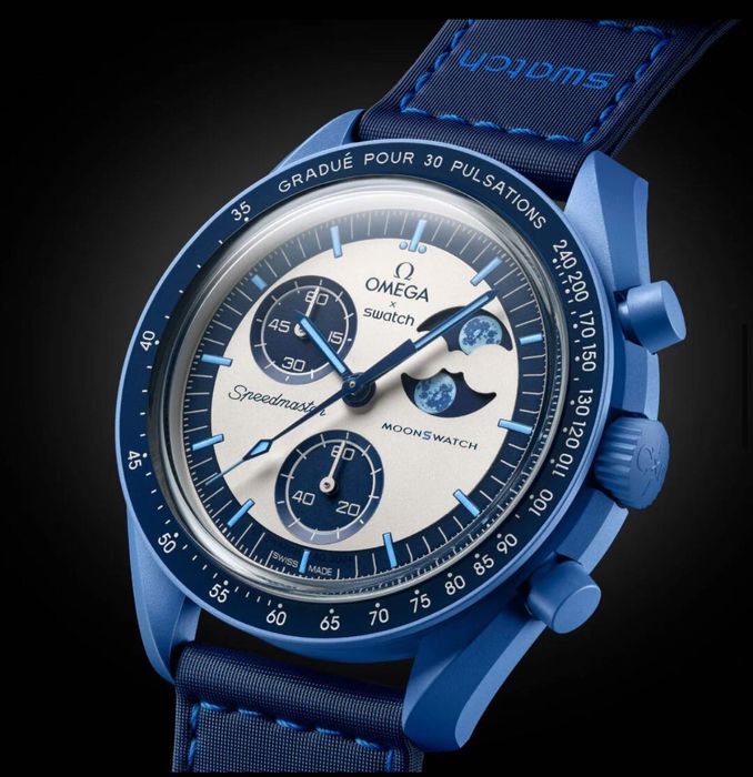 OMEGA Speedmaster x Swatch Men's Watch - Mission To The Supermoon.