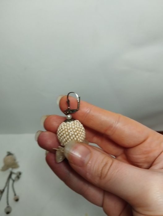 Сережки з бісеру