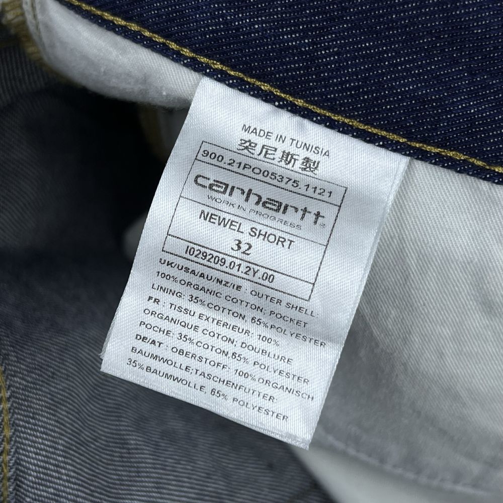 Чоловічі джинсові шорти Carhartt WIP Newel Short оригінал розмір 32