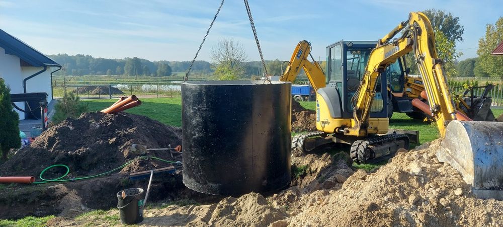 Szambo betonowe okrągłe 10m2, zbiornik na deszczówkę
