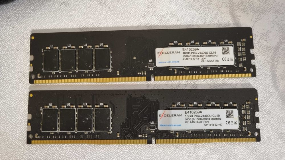 Пам'ять для десктопів Exceleram 32GB(2х16) DDR4 2666MHz (E416269A)