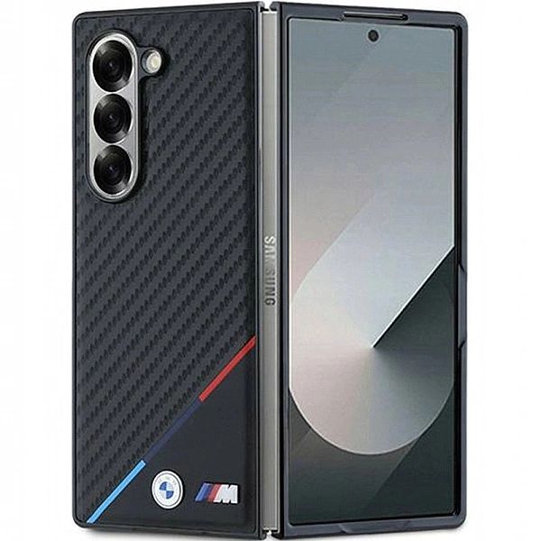 Ekskluzywne etui BMW do Galaxy Z Fold 6 - Carbon Tricolor Line Braders