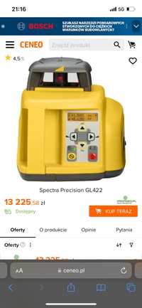 Niwelator spectra precision gl422 używany kompletny ze stojakiem