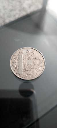 Moneta 25 centimes ,Francja 1904 r.