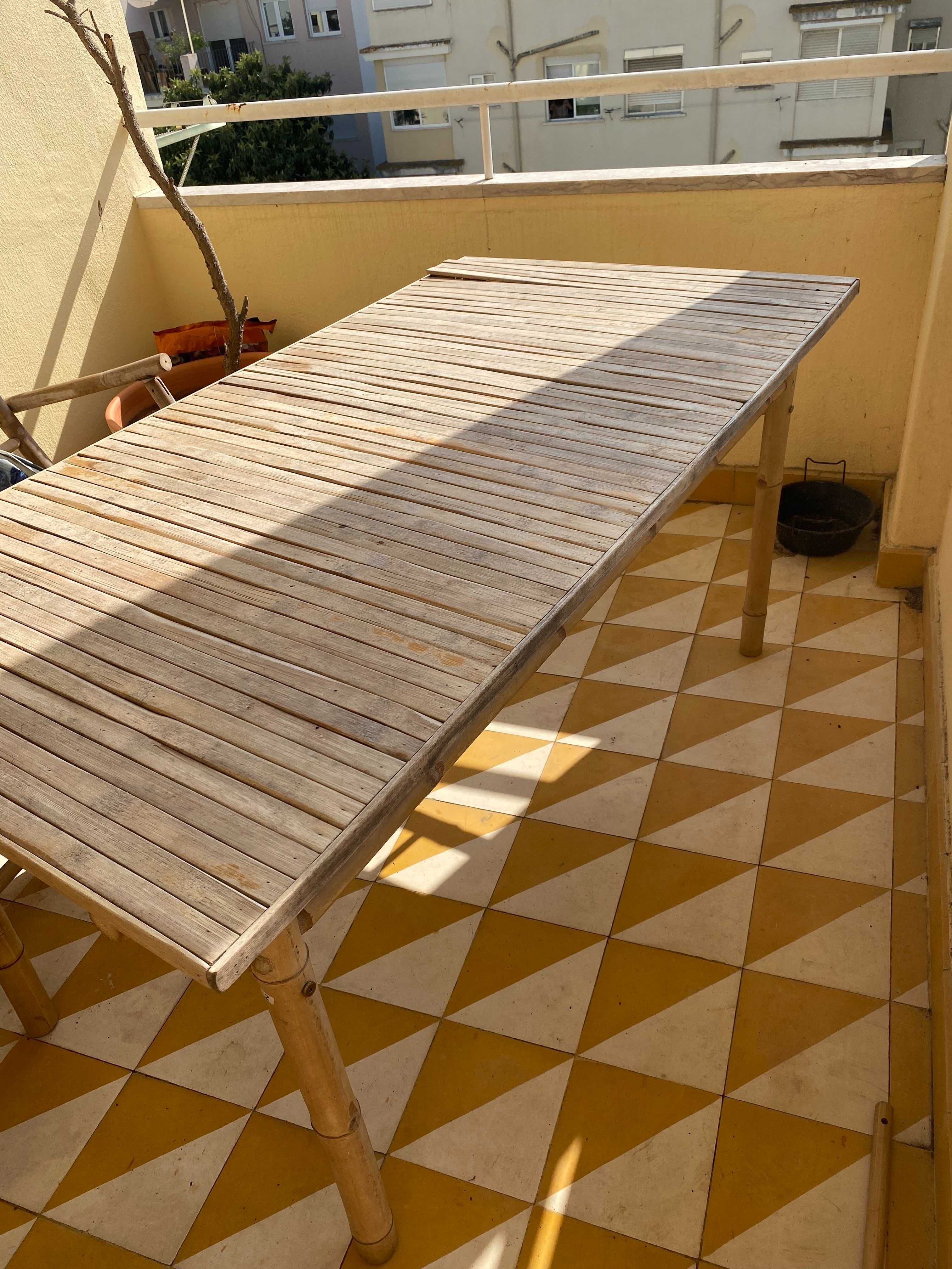 Mesa de jardim retangular - Garden Table bamboo - SKLUM