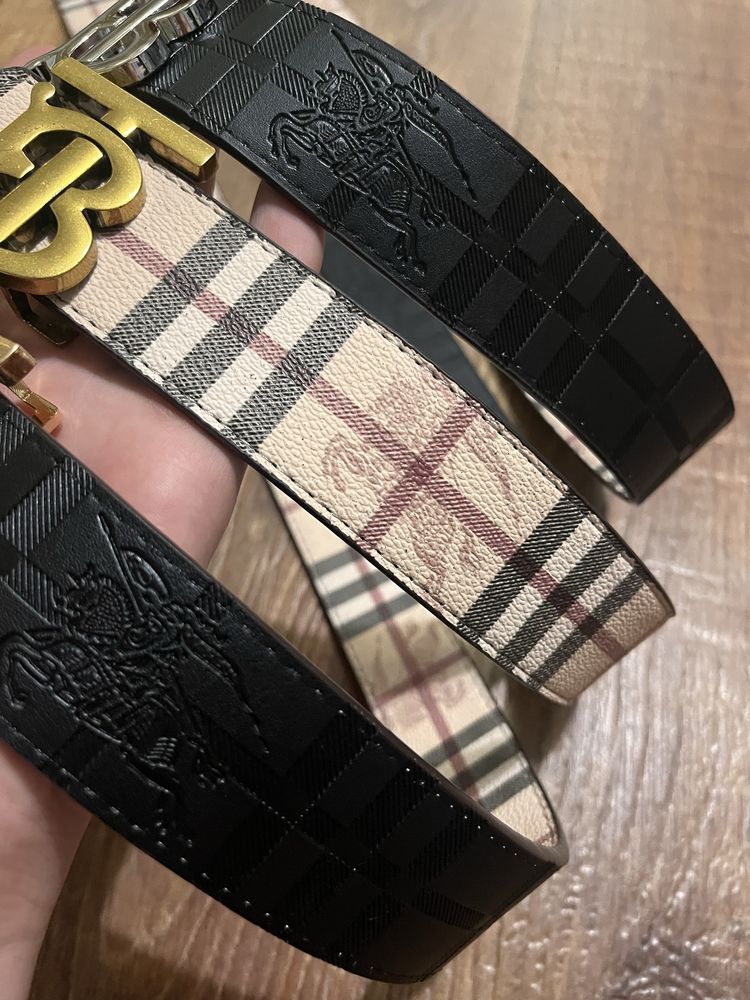 Ремень burberry монограмный двухсторонний