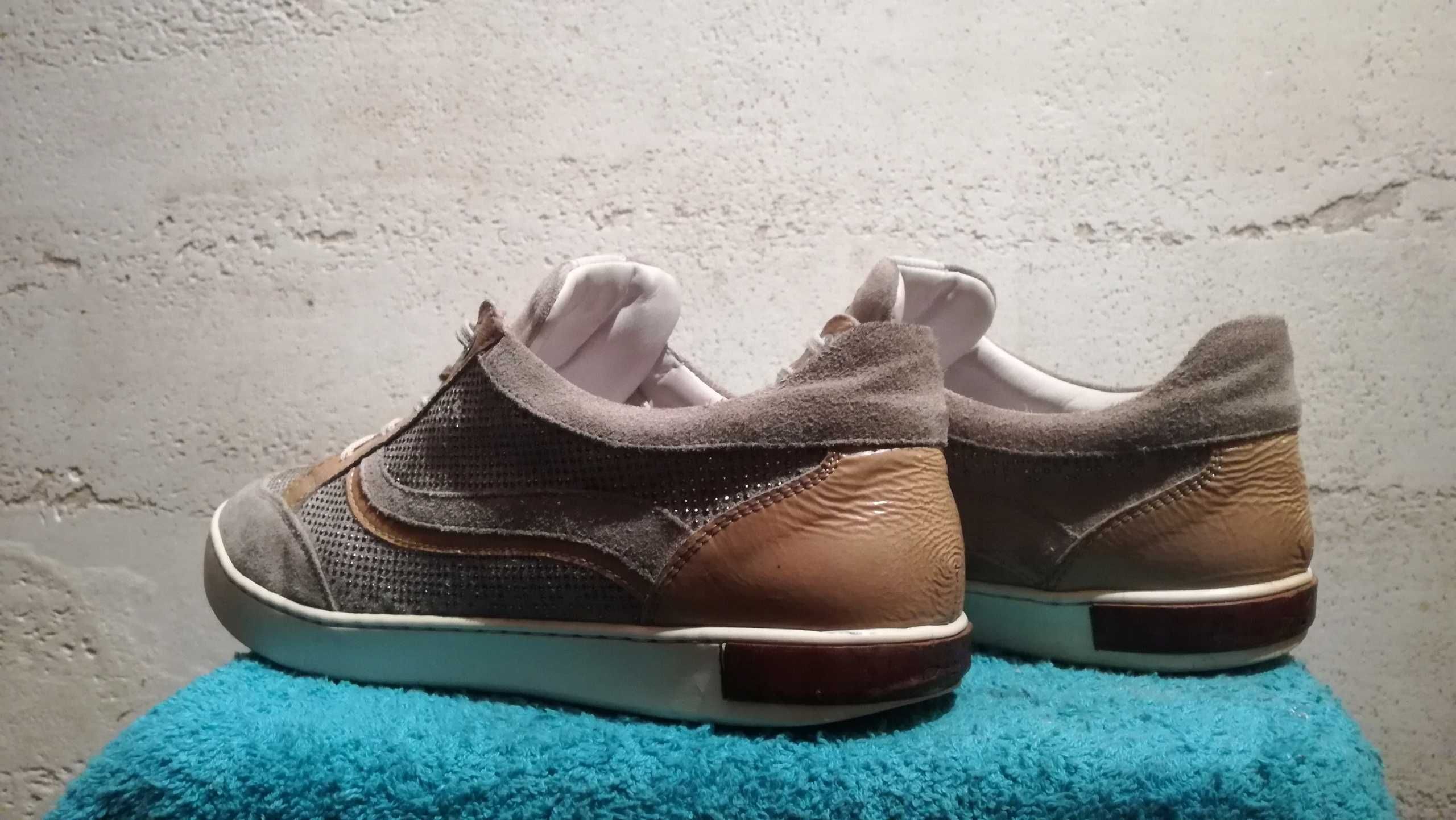 Damskie sneakersy ANDREA MORELLI r.40 skóra stan bardzo dobry