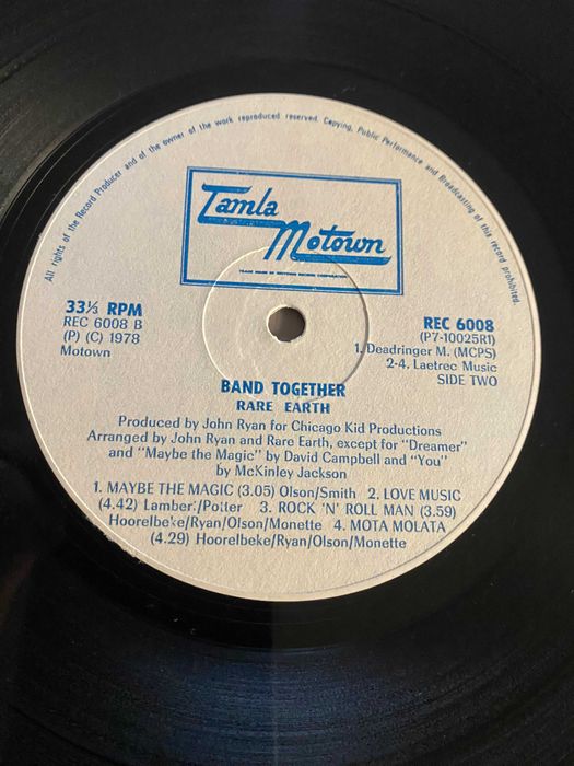 Disco de vinil: Rare Earth - 'Band Together'