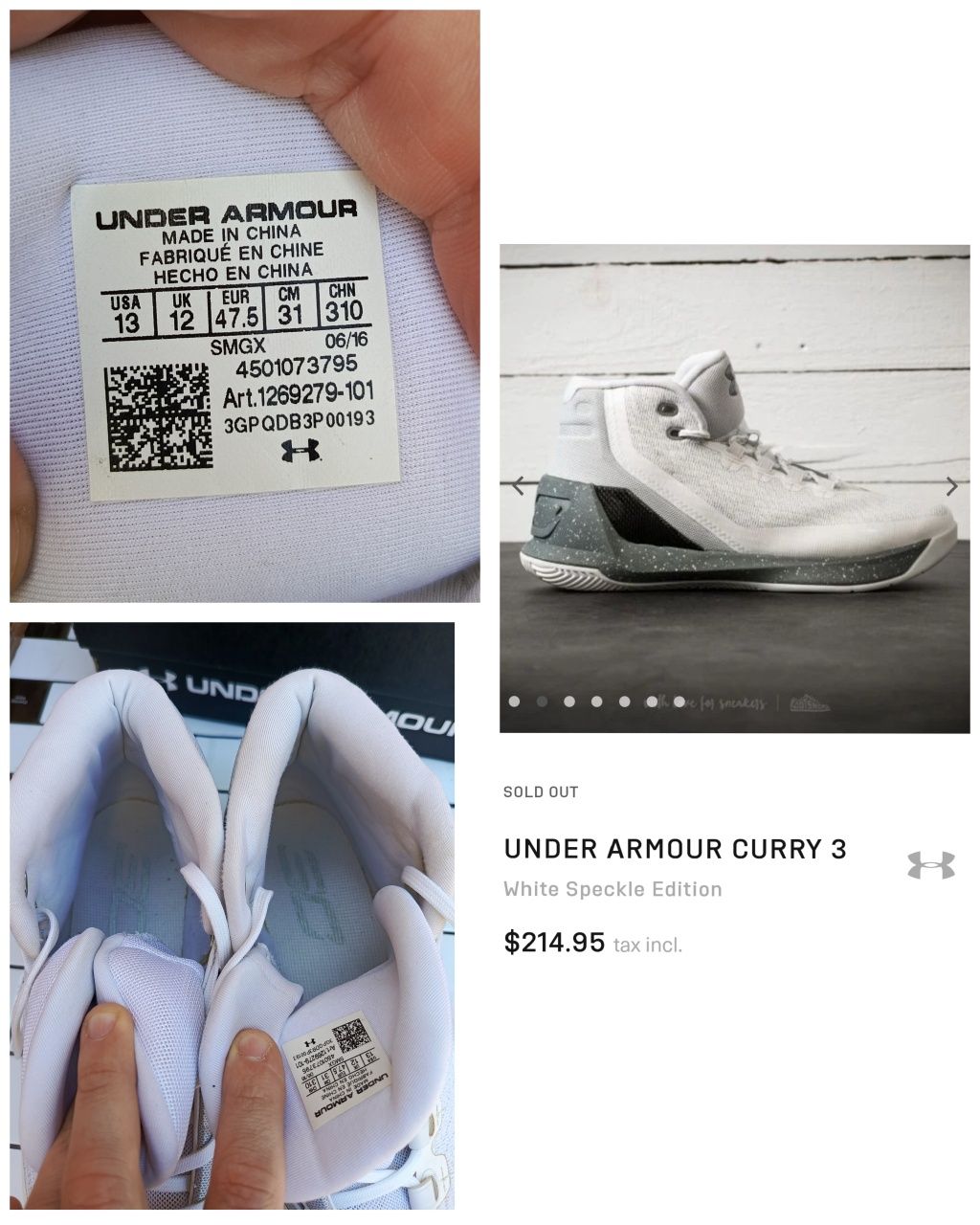 Кросівки Under Armour (46р.30см)
