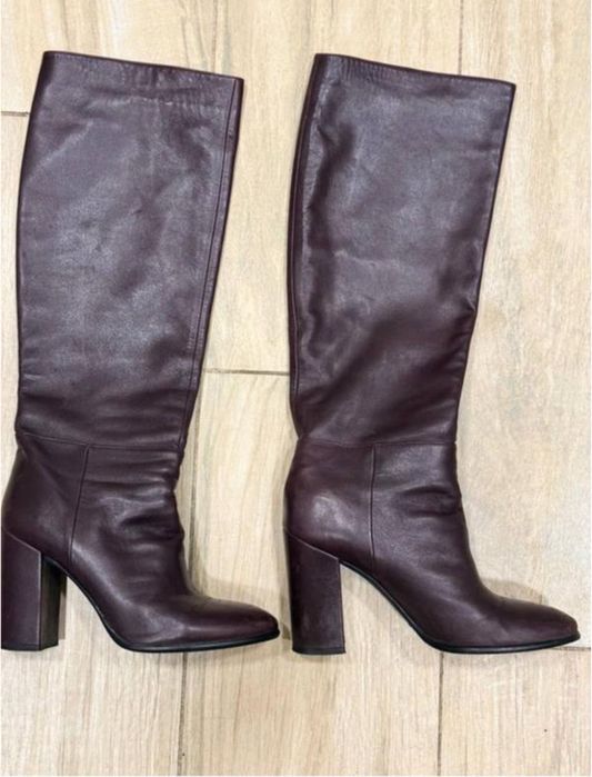 Сапоги цвета марсала, Fabiani, Италия, оригинал