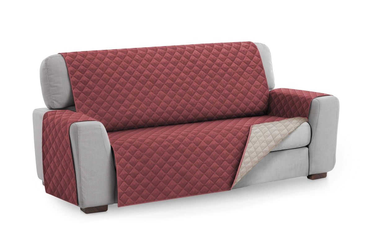 Pikowany pokrowiec na 3 osobową sofę