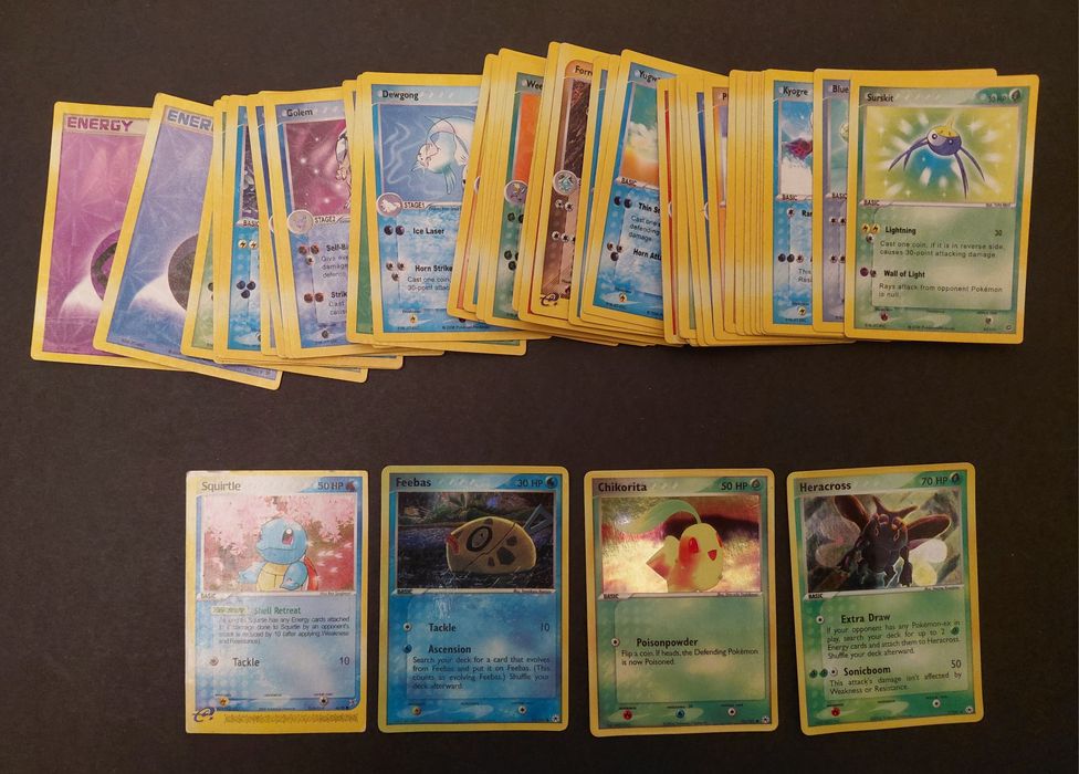 Lote 47 cartas Pokémon
