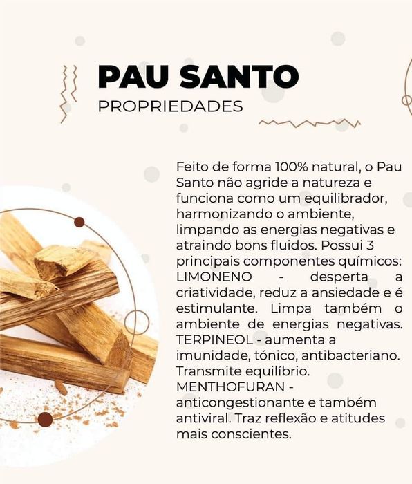 Pau Santo - Palitos para defumar