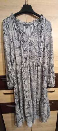 Modna rozkloszowana sukienka panterka Primark XL