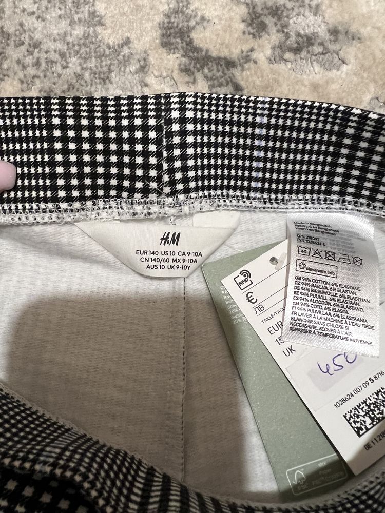 Брюки шкільні лосіни H&M 140 см 9-10 р