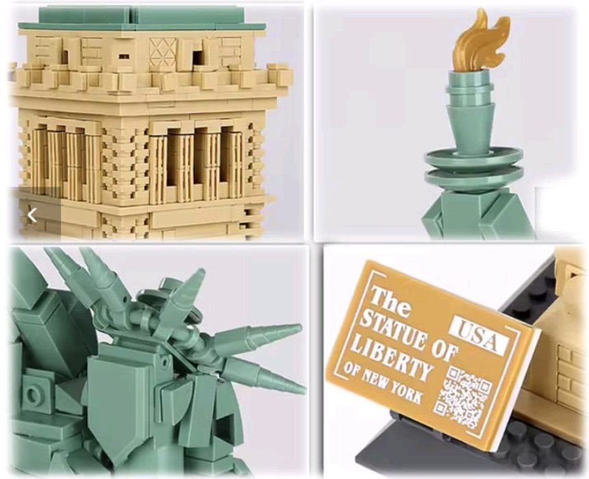 NA LEWARA - klocki LEGO 21042 Architecture Statue od Linetty NOWE
