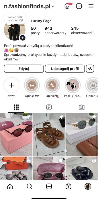 Pasek Skora naturalna Zestaw Saint Laurent