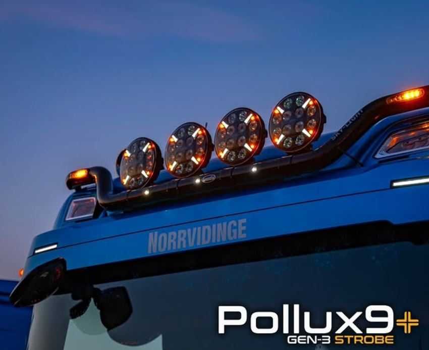 Pollux9+ Gen3 LED LEDSON Stroboskop Halogen dalekosiężny okrągły