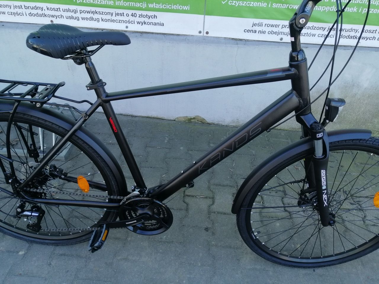 Nowy rower trekkingowy Kands Verso/2025 r/hydrauliczne hamulce/suntour