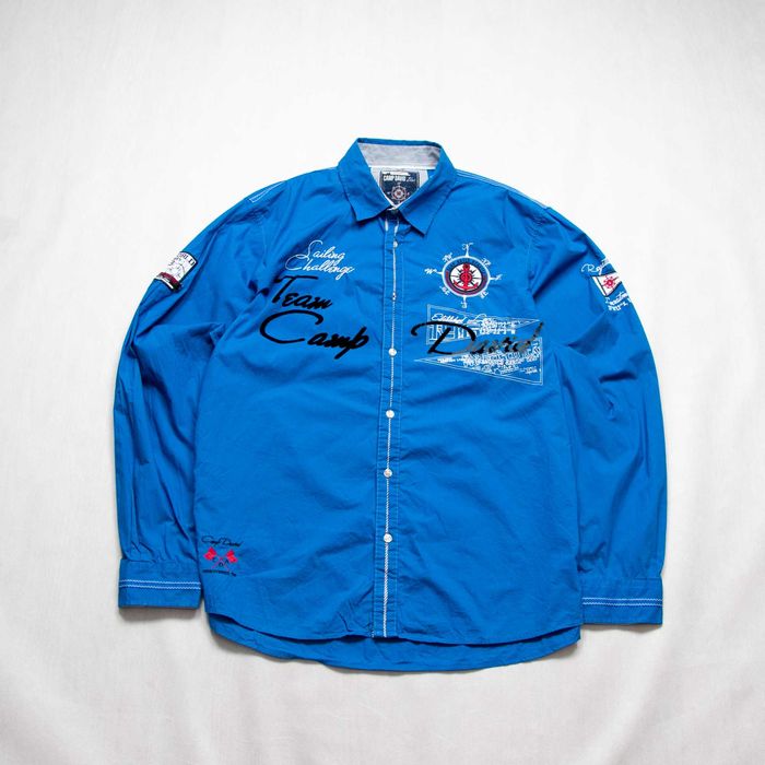 Camp David regular fit koszula z haftami XXL