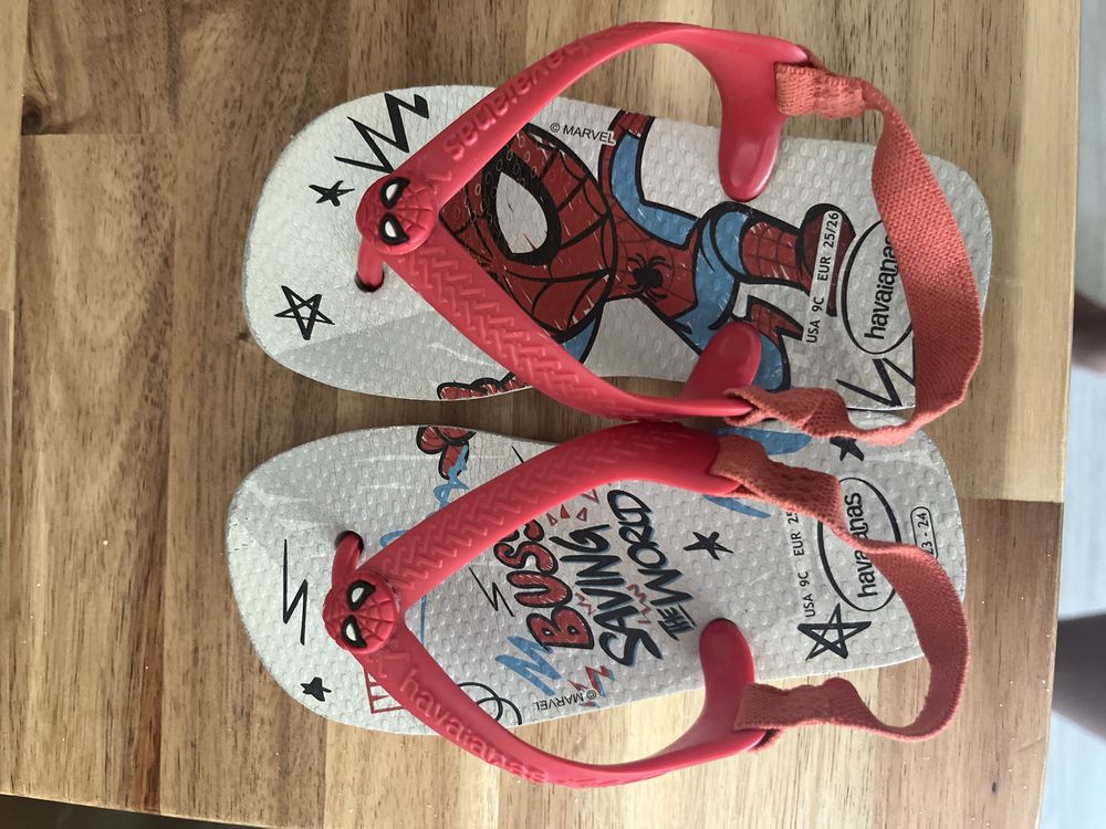 Havaianas criança Homem Aranha