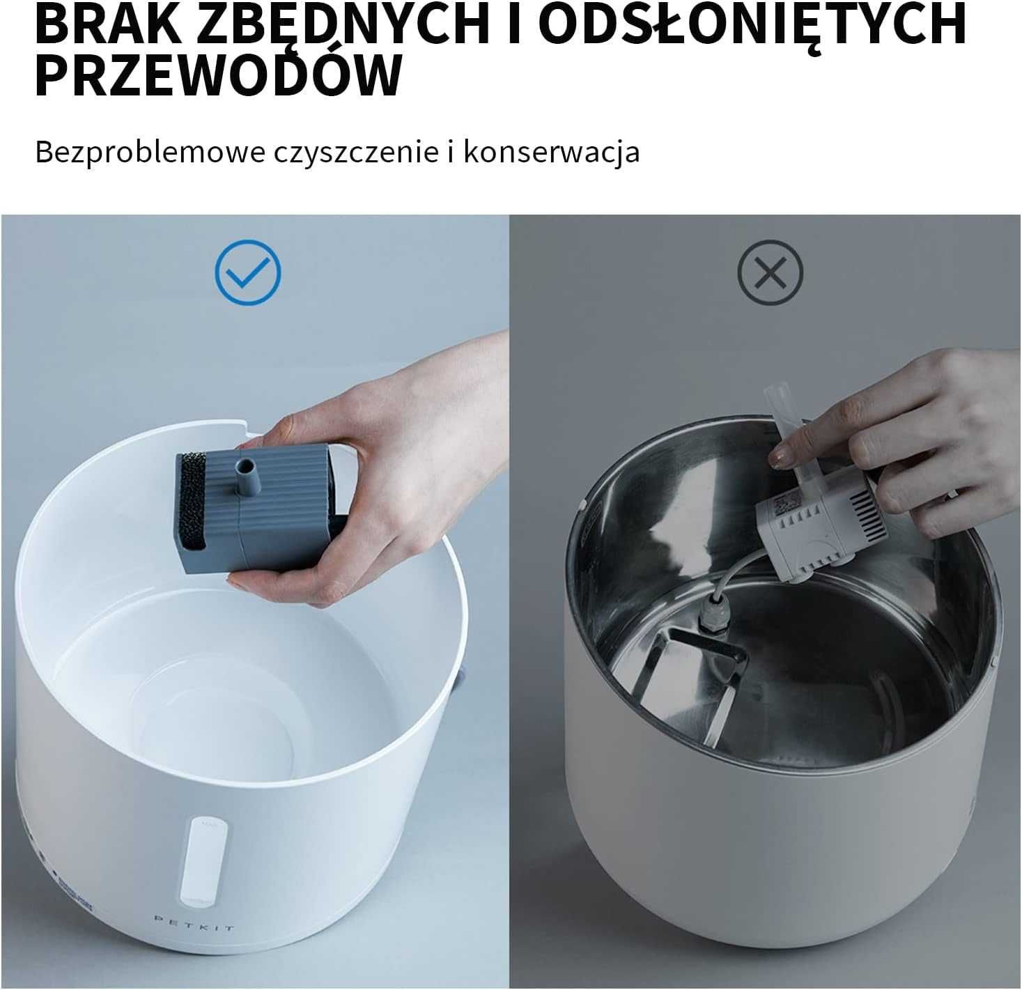 Fontanna dla Kota 2L Bezprzewodowa PETKIT EVERSWEET Aplikacja Poidło