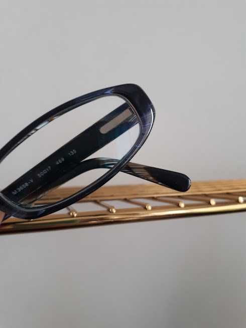 Okulary, oprawki, Moschino m3658-v, oryginalne, czarno-niebieskie