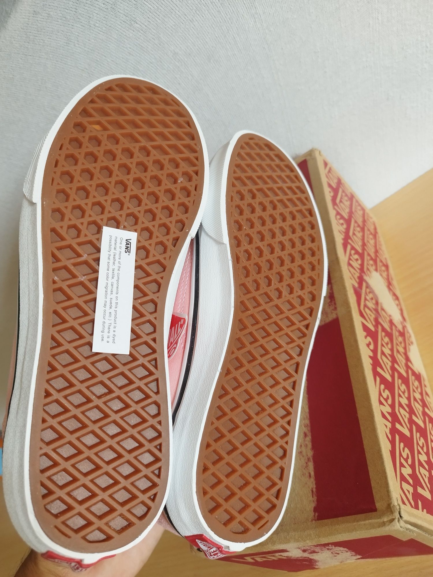 Vans Old Skool Branco e Rosa, tamanho 39
