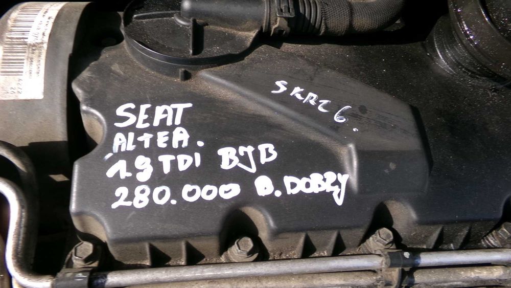 Paz55 Silnik kompletny BJB seat altea 1.9tdi wysyłka gwarancja