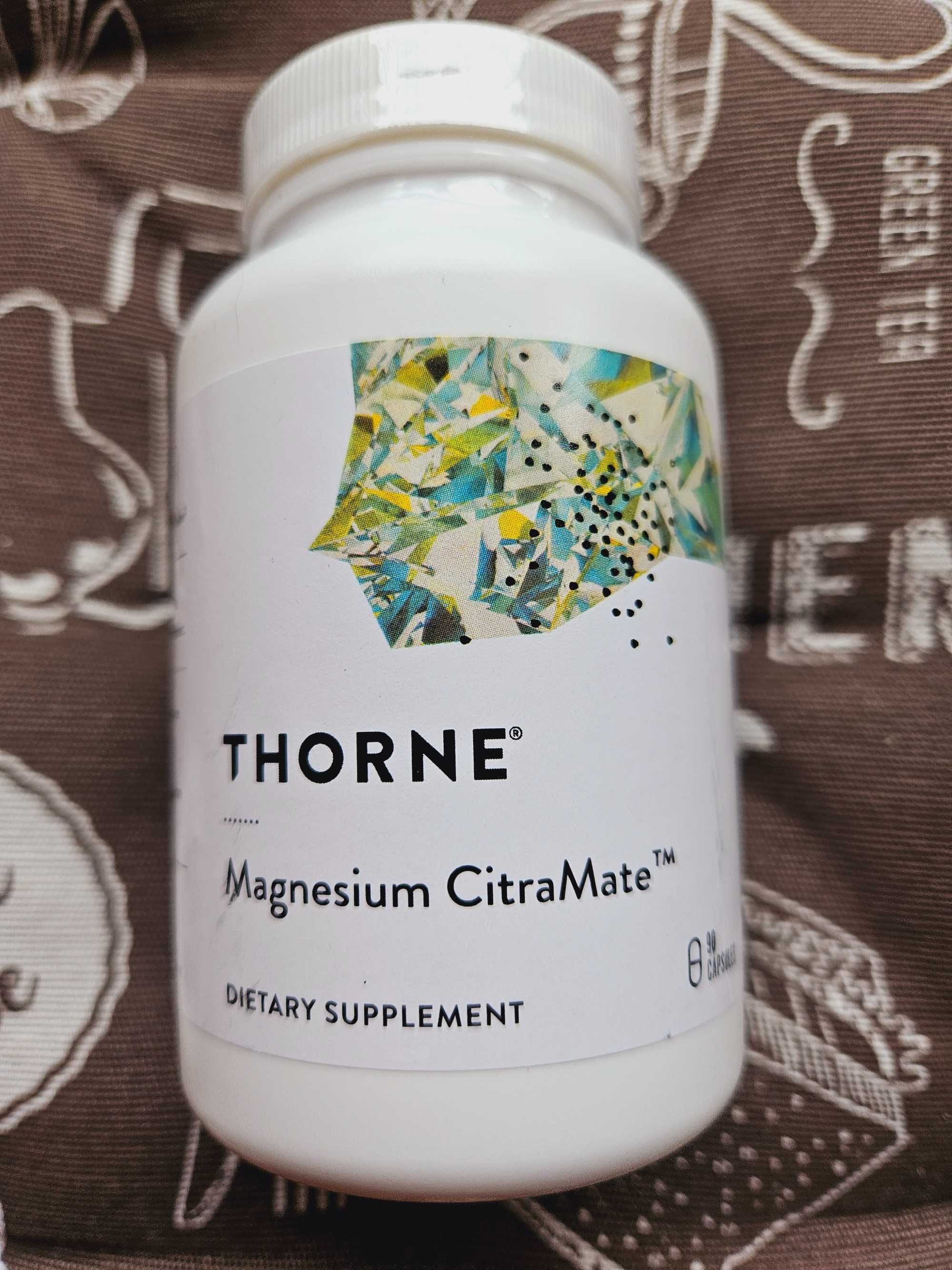 Thorne Magnesium Citramate магній цитрат магний 90 капсул Торн