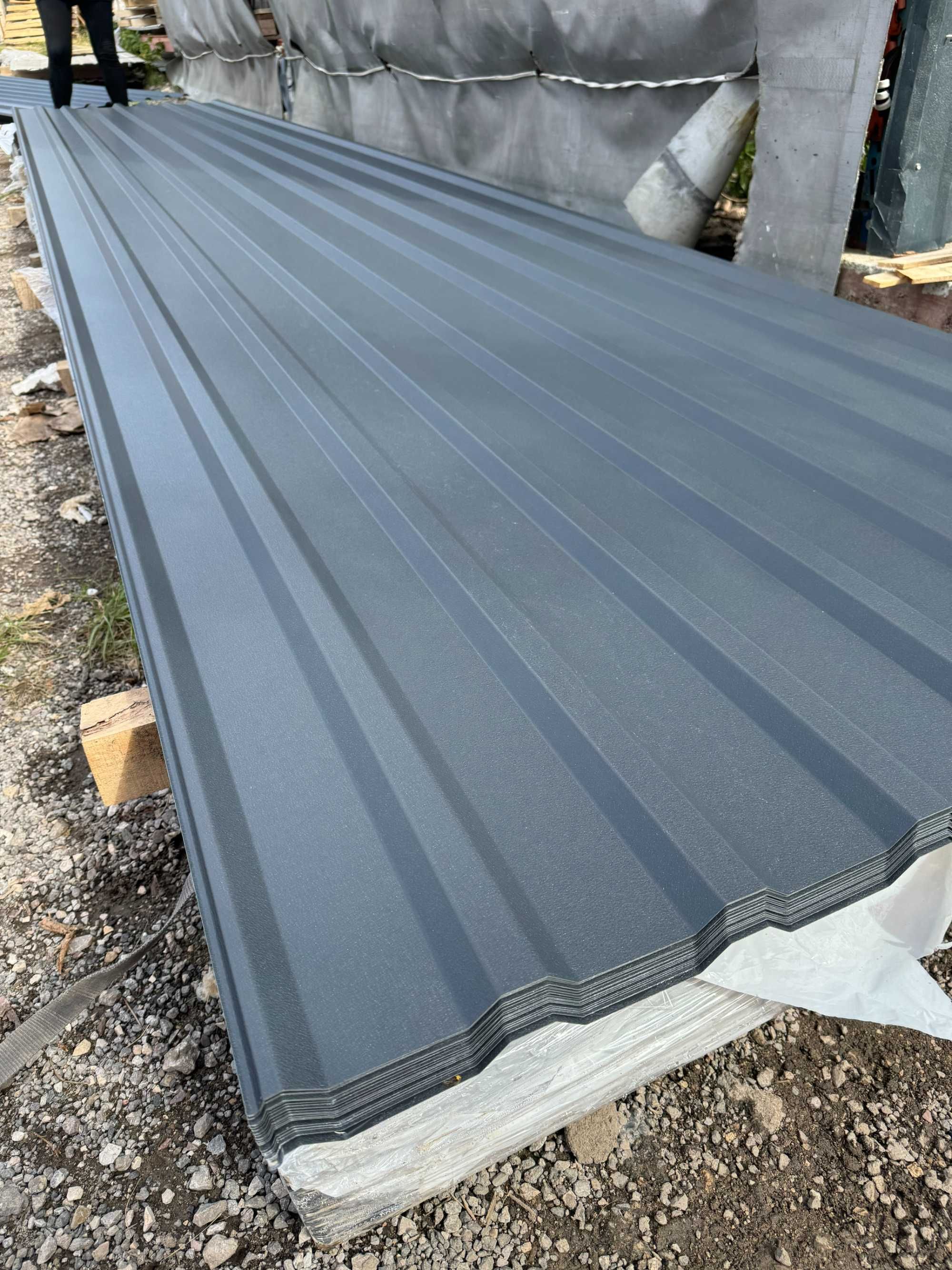 T18 Blacha trapezowa antracyt mat, 7016 mat, blacha na dach