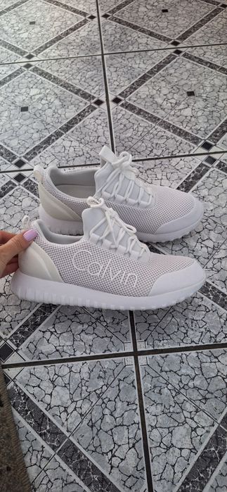 Biale buty sportowe Calvin Klein