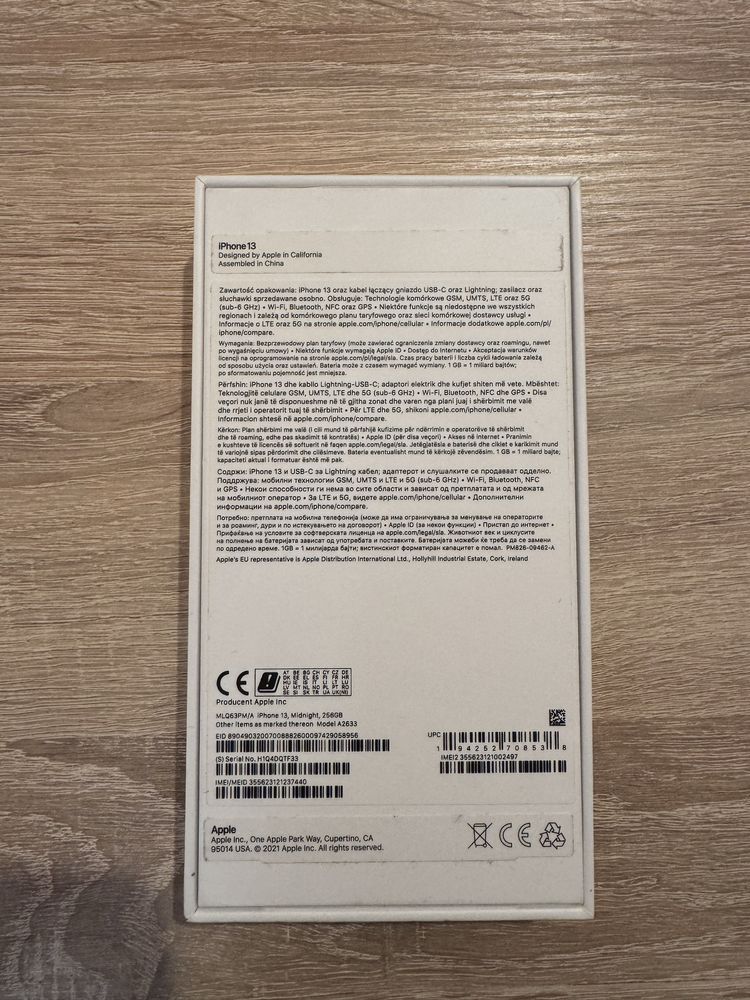 iPhone 13 256GB + AirPods 2 generacji
