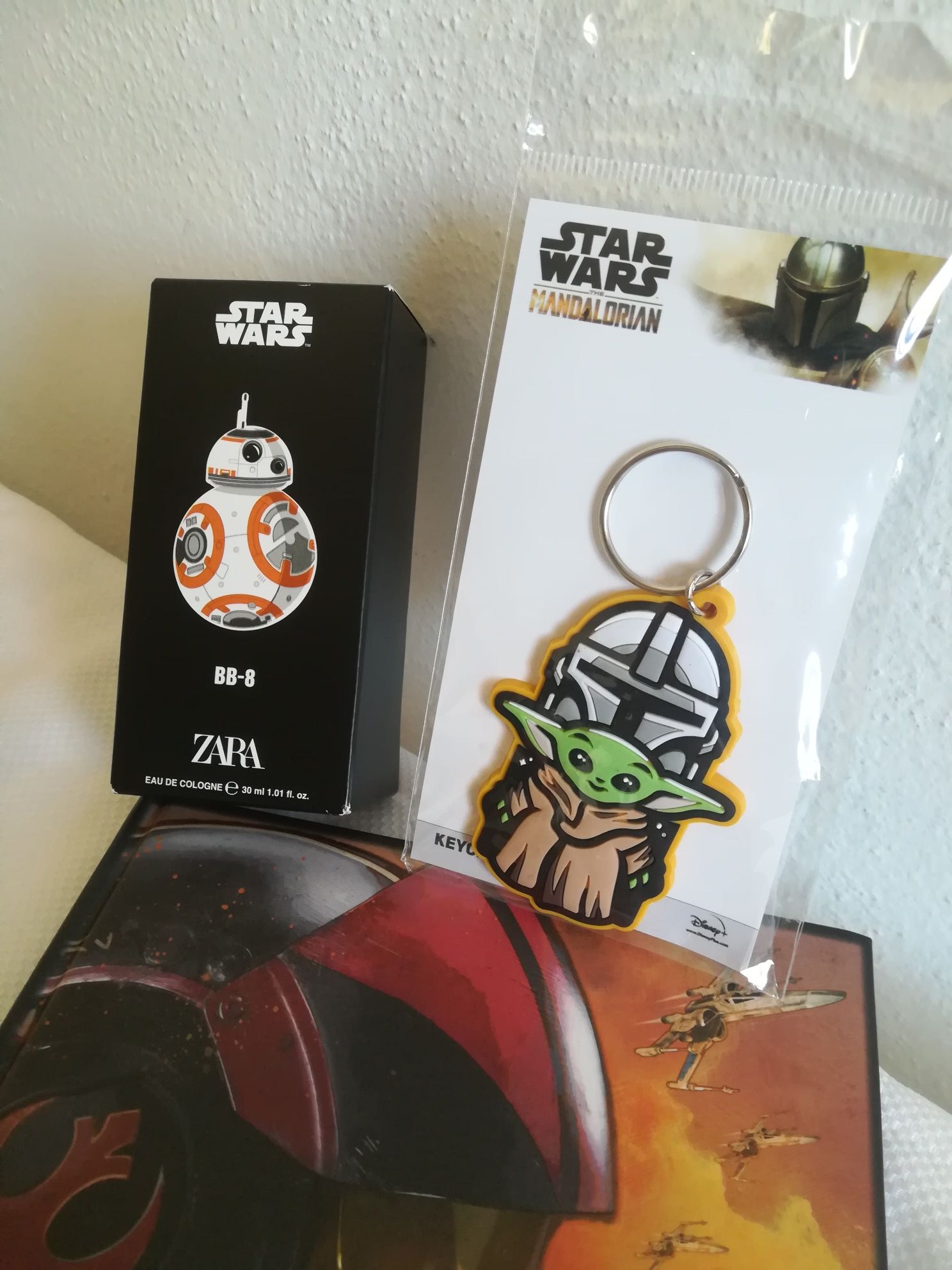 Conjunto perfume, porta chaves e caderno Star Wars