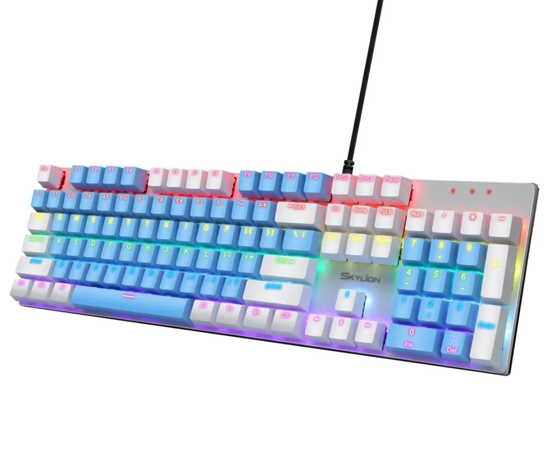 Teclado Gaming Mecânico Skylion G300 Rgb Switch Com Fio SELADO