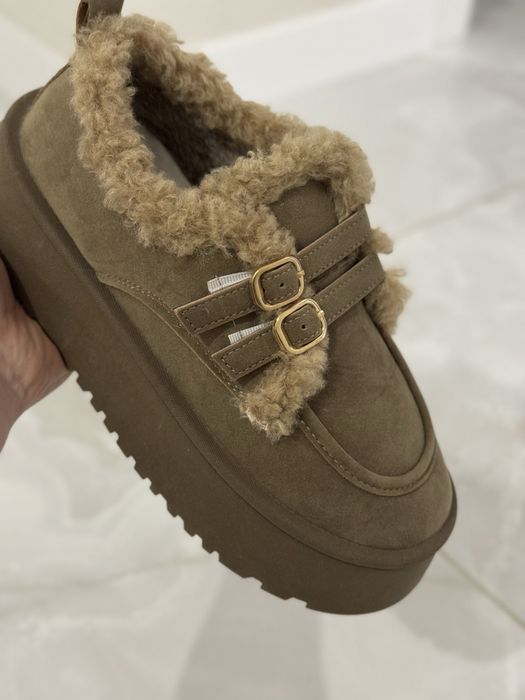 Угги, лофери зимові на платформі