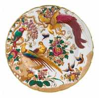 Przepiękny duży porcelanowy talerz - rarytas kolekcjonerski