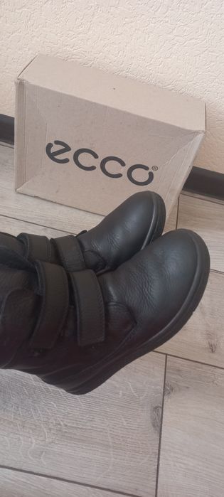Зимние сапоги  Чоботи Черевики  33  Ecco кожаные