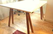 Deska  laminowana 150 x 100cm Duże kobyłki drewniane  Przykładnica 148